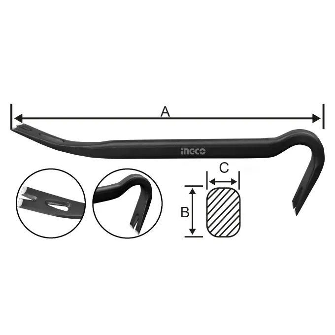 Ranga 36'' (900mm*30*16mm) INGCO HWBA01362 Ofertă exclusivă