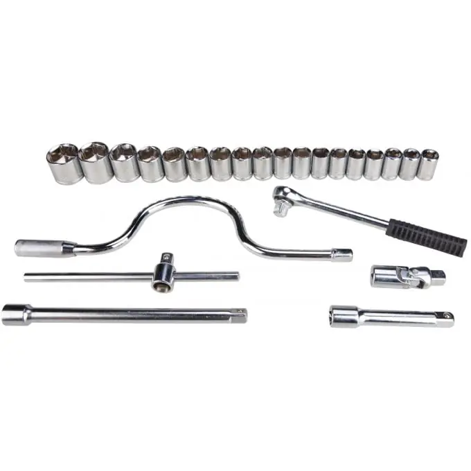 Premium Trusa Chei Tubulare cu Accesorii 24 Pcs : 10-32 mm