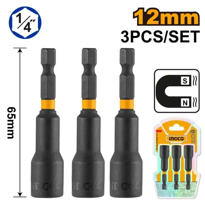 Chilipir Cheie Magnetica Impact 1/4 12mm Set 3 buc (nou)
