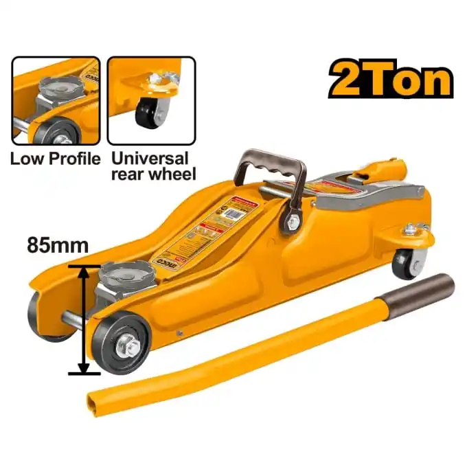 Cric Hidraulic 2T Garda Joasa INGCO – HFJ202 – Precizie la Ridicare si Acces Extins in Spatii Reduse Bestseller