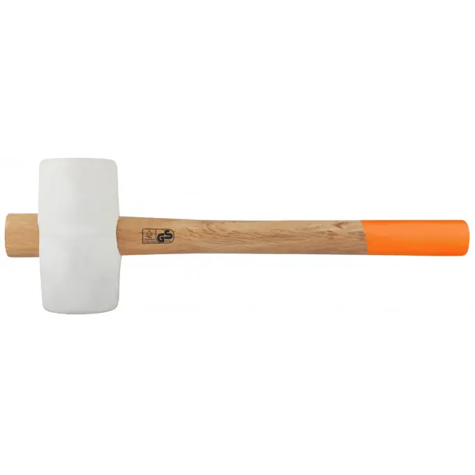 Ciocan cauciuc alb 0.9kg, coada lemn lacuit, EvoTools 601079 Reducere