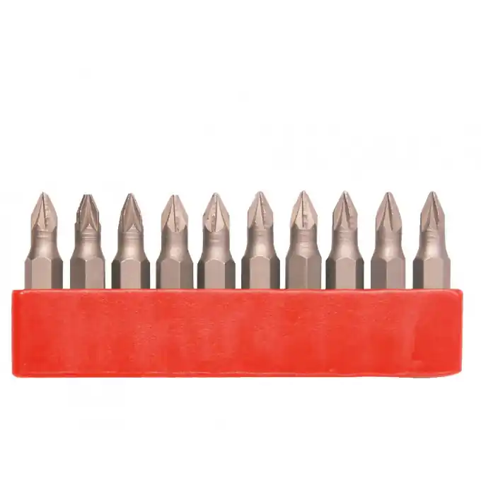 Set biti Varf Surubelnita Cr-V Pozidrive 10 buc PZ3, 50 mm Evotools 605127 Ofertă