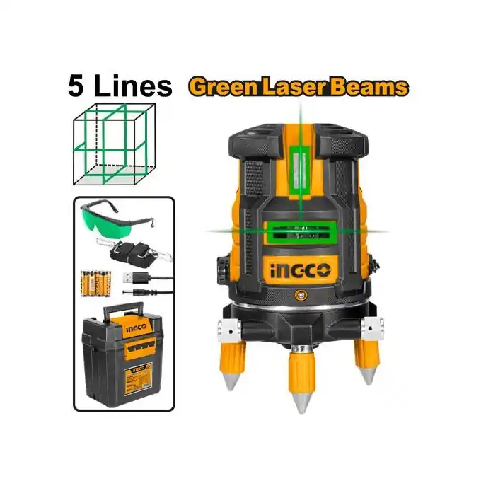 Ofertă specială Nivela cu Laser Verde Rotativa 360° INGCO HLL305205