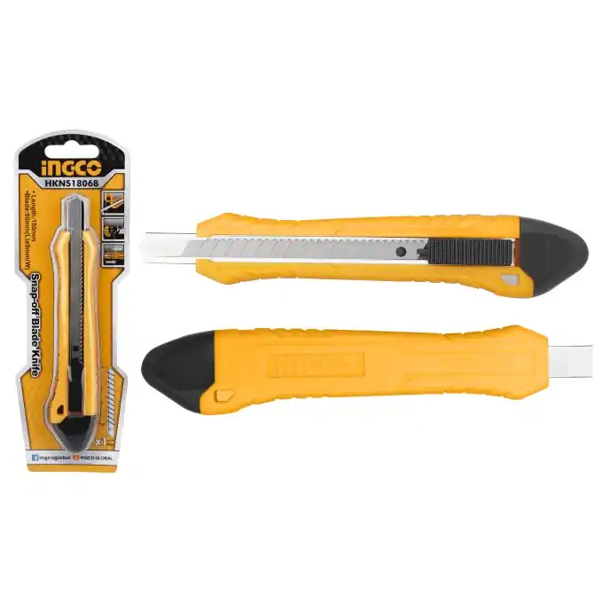 Chilipir Cutter plastic ingust 9 mm cu auto-lock, INGCO HKNS18068 – Precizie si siguranta pentru utilizare generala si profesionala