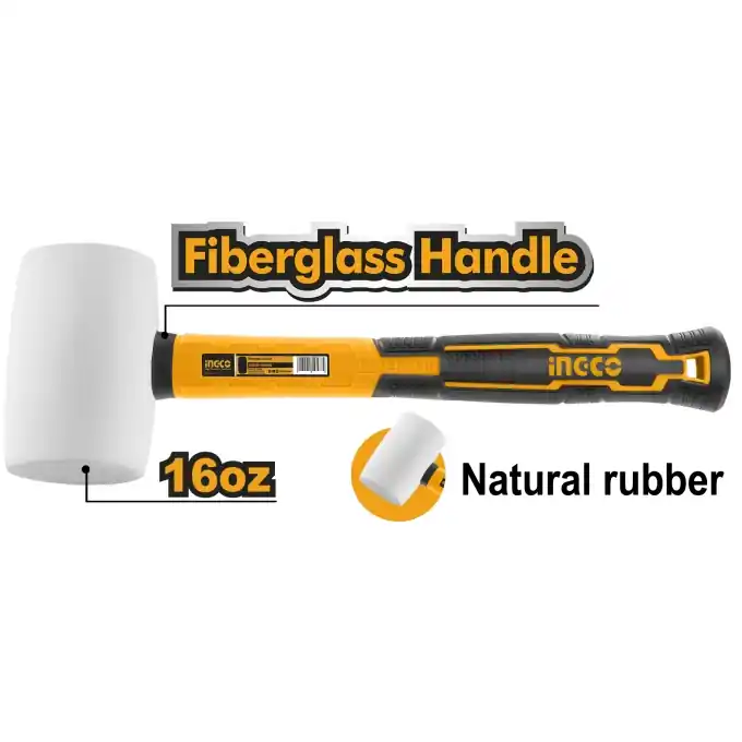 Plată securizată Ciocan Cauciuc Alb Moale 450g