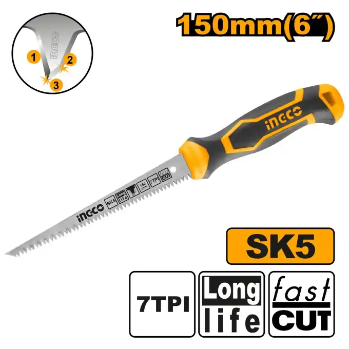 Fierastrau Manual Rigips 15cm INGCO HWBSW68 Cel mai vândut