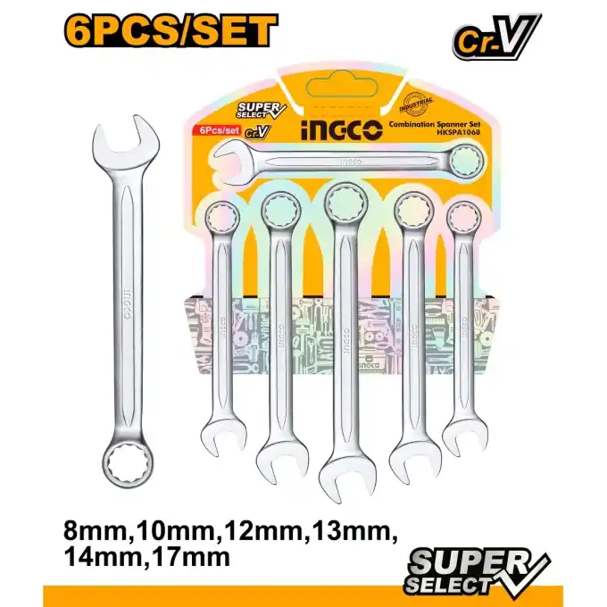 Transport gratuit Trusa Chei Combinate 6 buc 8-17mm INGCO HKSPA1068