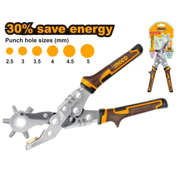 Plată sigură Cleste Perforator Piele INGCO HLHP028