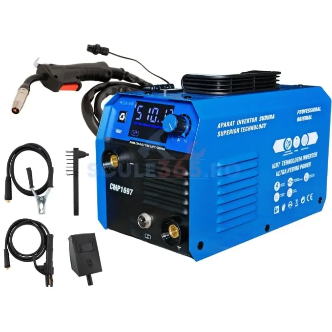 Aparat de sudura tip Invertor cu sarma 495A, MMA/MIG/MAG (TIG LIFT optional) afisaj digital, ventilat, URAL MASH IGBT TEHNOLOGY ULTRA HYBRID POWER, CMP1697 Preferatul clienților