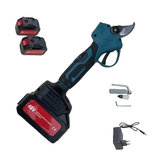 Foarfeca electrica cu 2 acumulatori 48V x 8AH, pentru gradina, diametru taiere 27mm, Valiza, profesional e-XPERT ORIGINAL Protools CMP1612 Transport gratuit