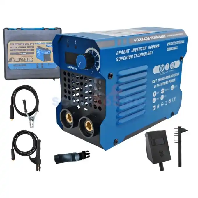 Doar azi Aparat de sudura tip Invertor 494A, IN VALIZA, reglaj, afisaj digital, ventilat, 1.6-4mm, URAL MASH PROFESSIONAL CMP1695
