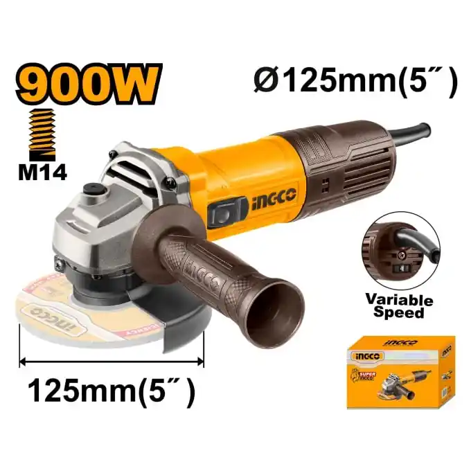 Flex polizor Unghiular 900W 125mm cu Variator turatie Ingco AG900285 Ofertă specială