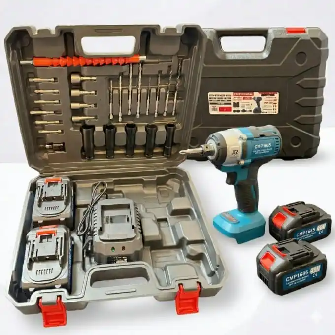 Masina de insurubat Cheie cu impact 450nM, cu 2 acumulatori 48v, 8ah, 4000rpm, 3200bpm Campion PROFESSIONAL CMP1685 Nu rata