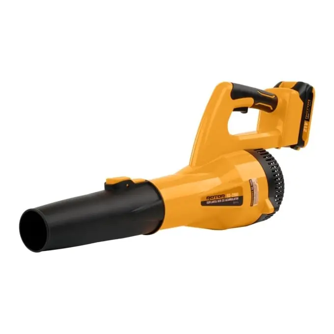 Popular Suflant aer cu 1 acumulator 2AH, 21V si incarcator, 315w, 60cm, 1.5kg. ROTOR RS-2000