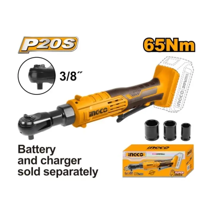 Popular Surubelnita Antrenor cu Clichet si impact 3/8 20V 65Nm fara acumulator Ingco CDRLI2060151