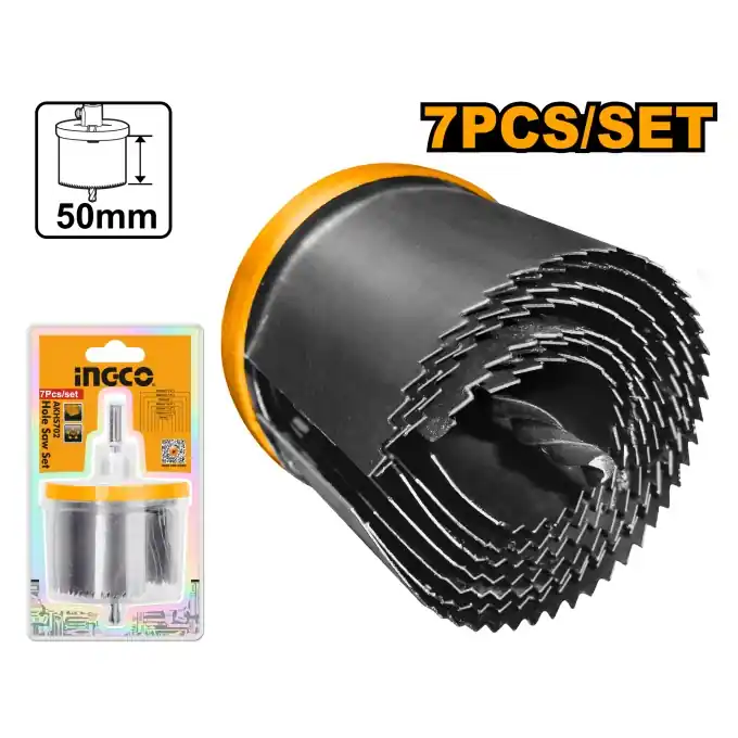 Doar azi Freza Rigips 7pcs INGCO AKHS702