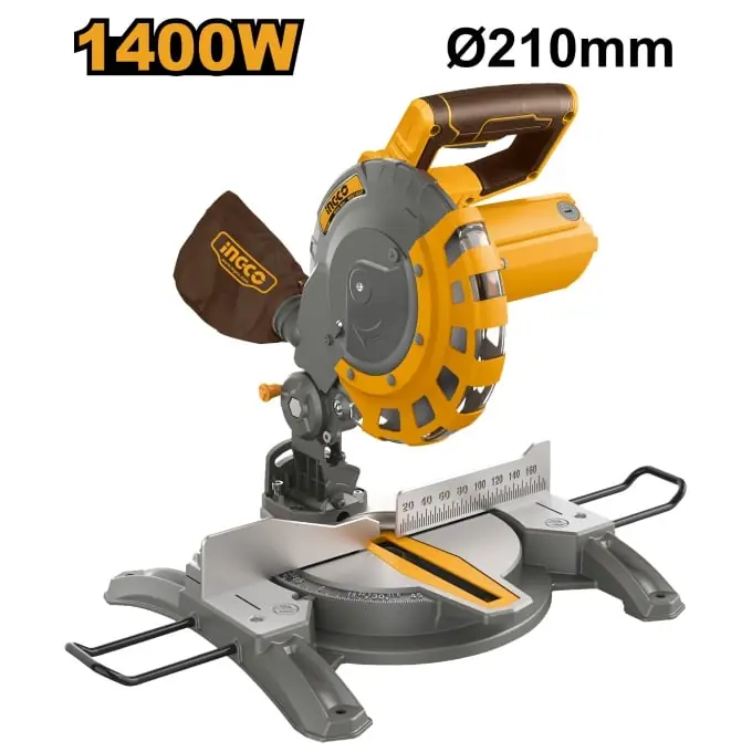 Retur gratuit Fierastrau Circular stationar 1400W cu Suport de masa 210mm, Ingco BMS14007