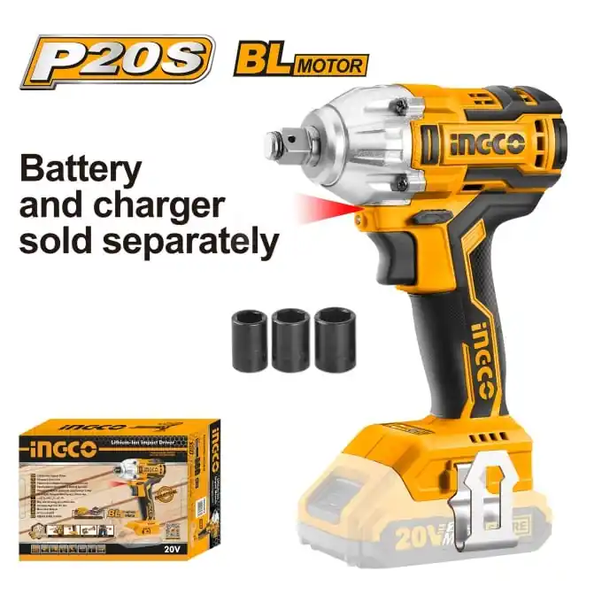 Masina de insurubat Pistol cu impact 20V cap 1/2 300 Nm cu acumulator Ingco CIWLI20010 Reduceri