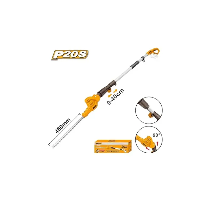 Fierastrau Gard Viu 20V cu Tija Telescopica 2.4m, 460mm, fara acumulator Ingco CPHT201601 Ofertă specială