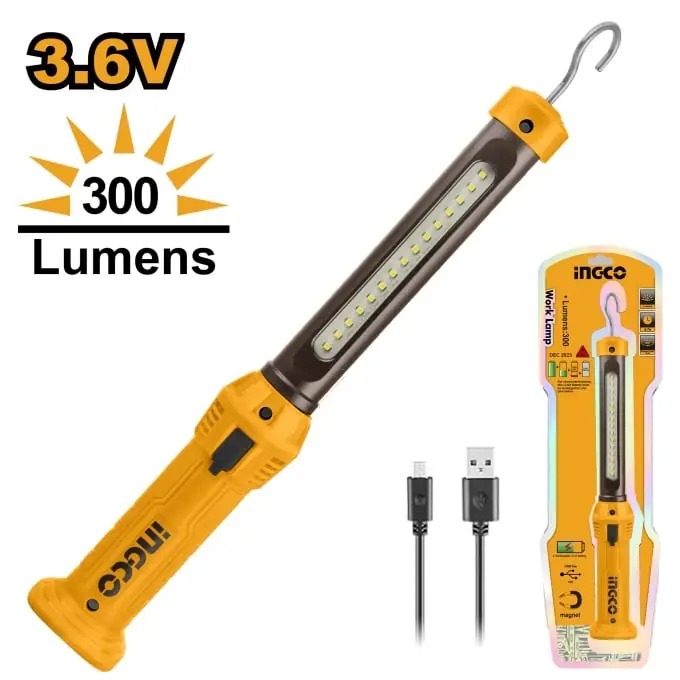 Lanterna Auto cu incarcare USB 3.5 W, 300 lumeni, Ingco HWLI35261 Plată sigură