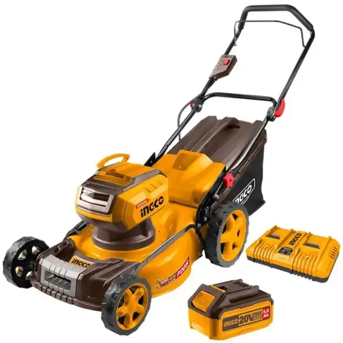 Masina de Tuns Iarba 40V cu 2 Acumulatori 5Ah, 460mm, 60l, Ingco LMLI20186 Reduceri
