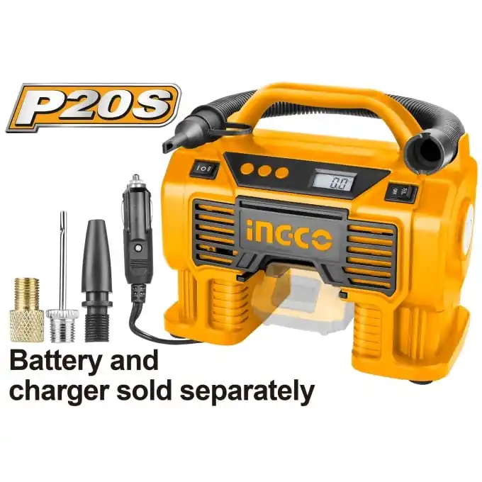 Compresor aer Auto 20V, 4 in 1, suflanta si aspirator- fara acumulator Ingco CACLI2002 Retur ușor