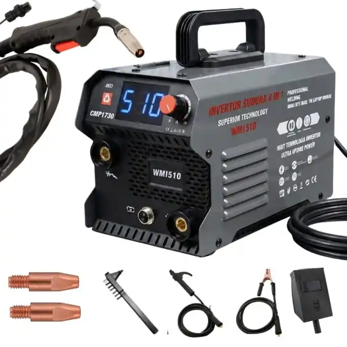 Aparat de sudura tip Invertor cu sarma 510A, MMA/MIG/MAG (TIG LIFT optional) *CABLU SUDURA 3M*, afisaj digital, ventilat, URAL MASH IGBT TEHNOLOGY ULTRA HYBRID POWER, CMP1730 Cel mai bun preț