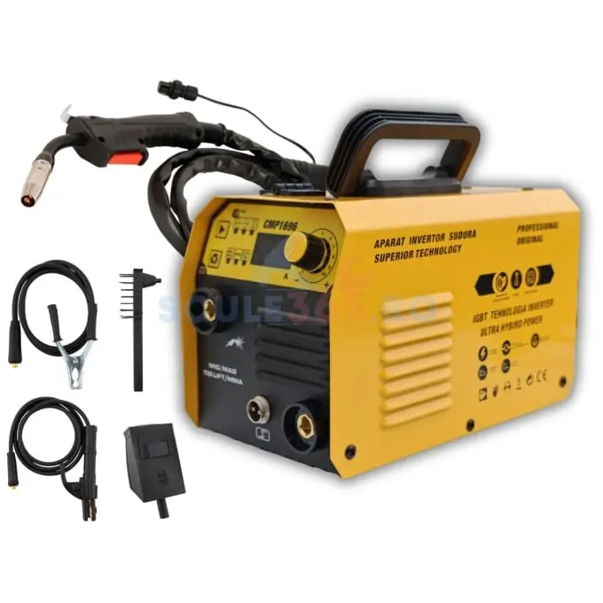 Livrare gratuită Aparat de sudura tip Invertor cu sarma 495A, MMA/MIG/MAG/TIG afisaj digital, ventilat, URAL MASH IGBT TEHNOLOGY ULTRA HYBRID POWER, CMP1696