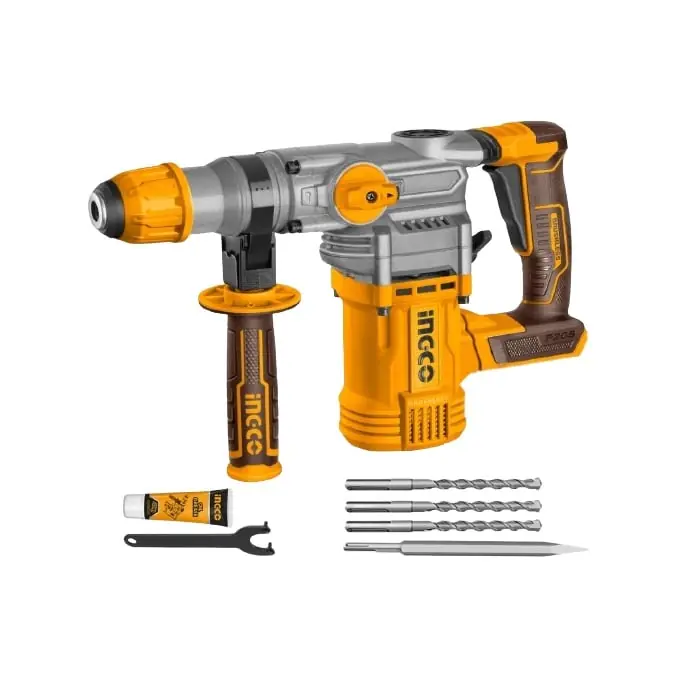 Cumpără acum Ciocan rotopercutor 4.5J, 930rpm, 4400bpm, 20V Brushless Fara Acumulator Ingco CRHLI20288