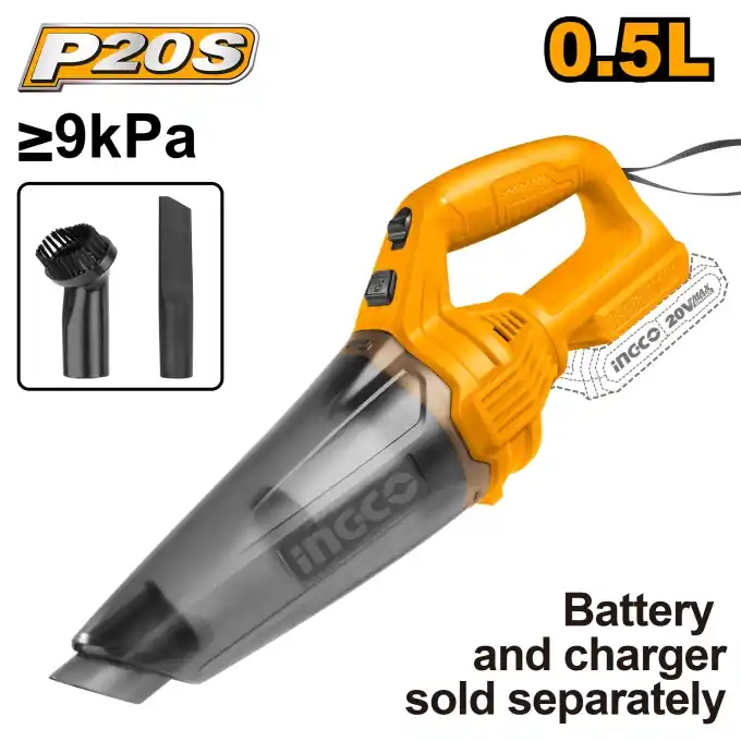 Aspirator de Mana 20V 0.5L fara acumulator Ingco CVLI201261 Super ofertă