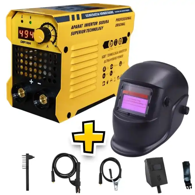 *WOW* Invertor sudura 495A + Masca sudura automata, reglaj digital, 1.6-4.0mm, anti-stick, URAL MASH PROFESSIONAL Cumpără online