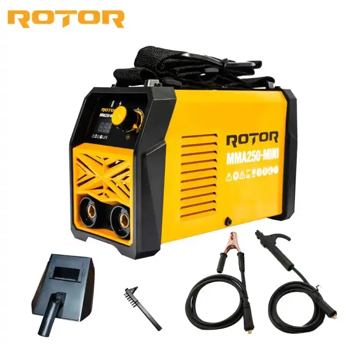 Aparat de sudura 250 A, 220-240 V, Ecran LCD, Masca Gratuita ROTOR MMA250-MINI Reducere de preț