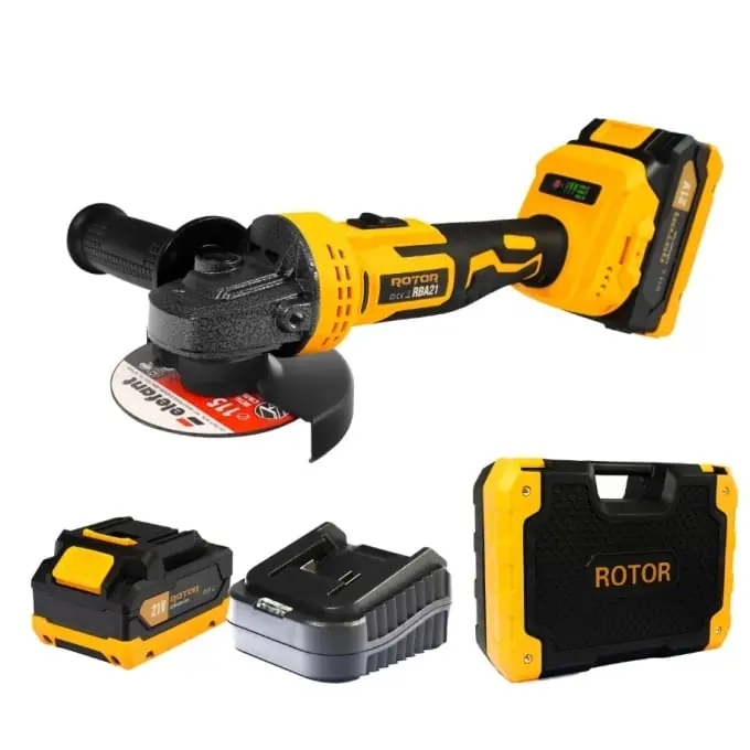 Flex Polizor unghiular cu variator pe acumulator, 125mm, 21v, 3Ah, 8500 RPM ROTOR RBA21 Ofertă limitată