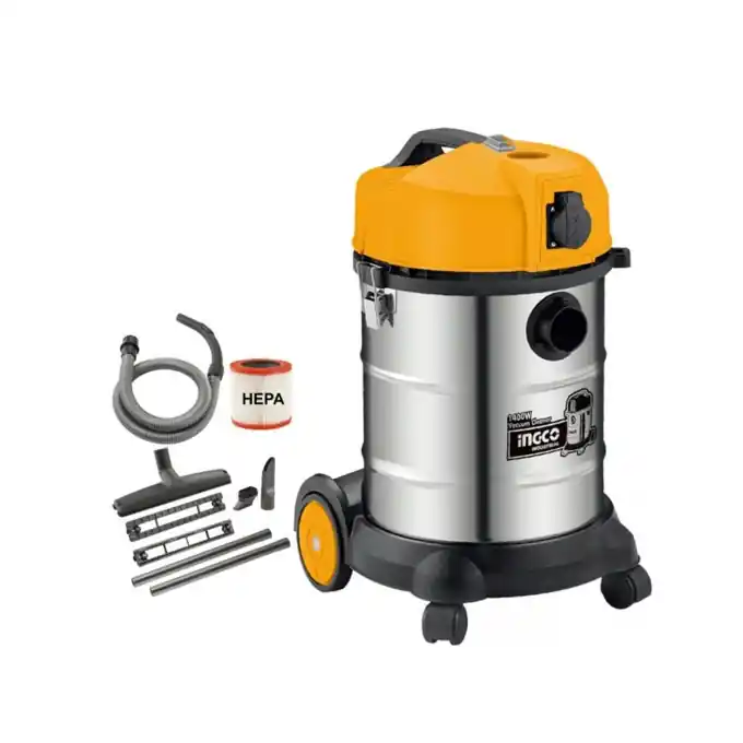 Aspirator 30L Industrial 1400W, 1.9CBM/Min Ingco VC14301 Reducere specială