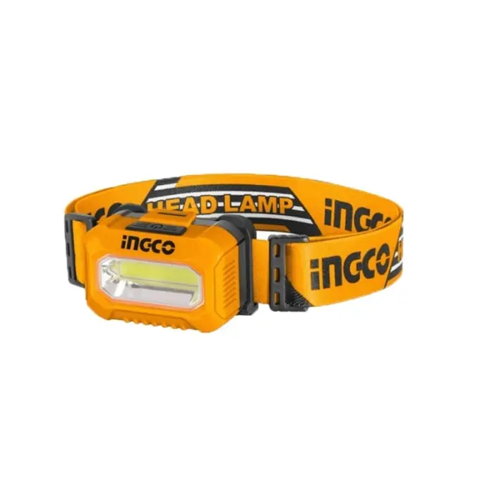 Plată securizată Lanterna cu suport Cap Super Select, 200 lumeni, 50m, IPX4, rezistent la apa Ingco HHL013AAA5