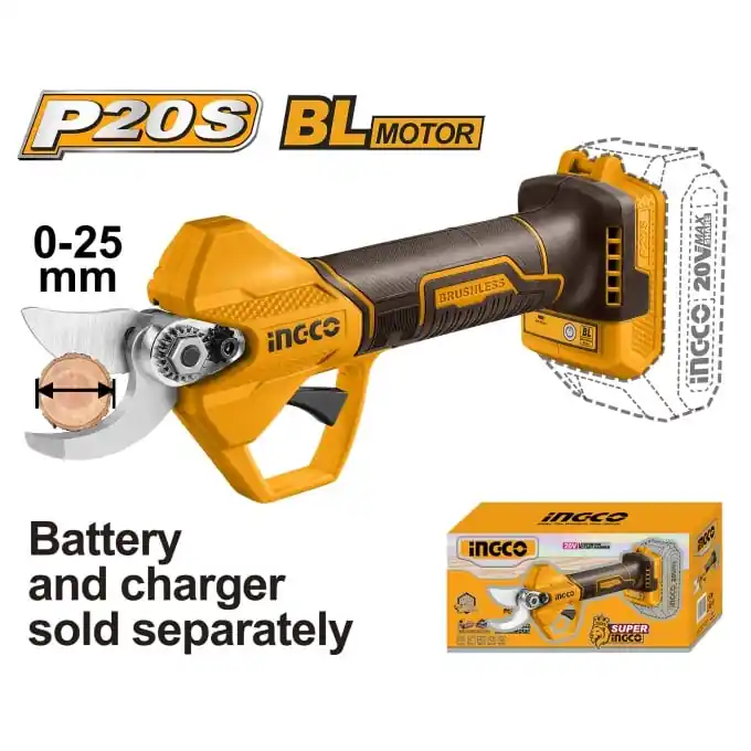Foarfeca electrica pentru gradina 20V fara acumulator Ingco CSSLI20258 Vezi acum