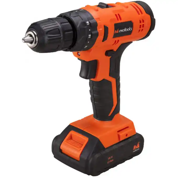 Masina de Gaurit si Insurubat cu Percutie cu 2 Acumulatori EPTO CD Li-Ion / U[V]: 18 Evotools 680001 Retur ușor