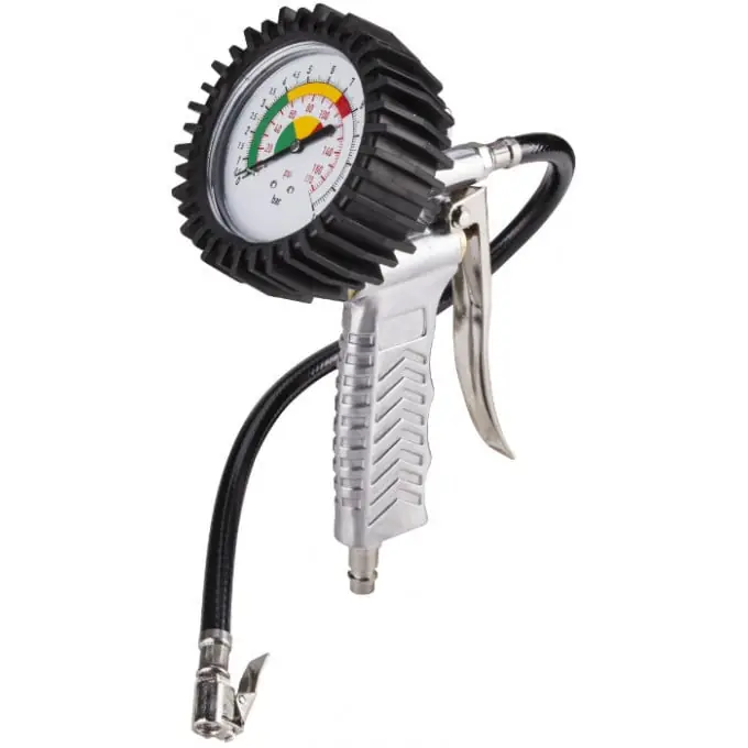 Pistol aer Cu Manometru Pentru Roti; Evotools - 630058 Promoție