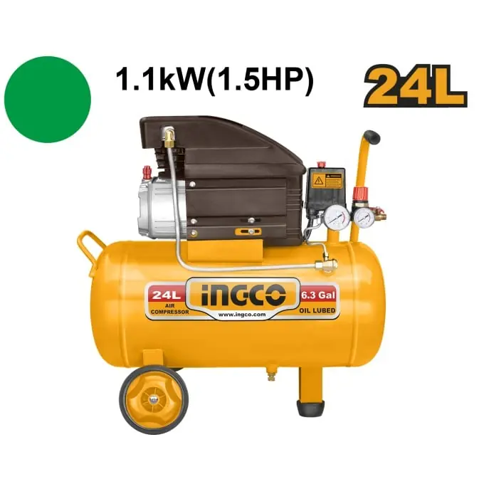 Compresor aer 24L, 1100w, 2850rpm, 8bar, 52l/min, Ingco AC202481E Comandă acum