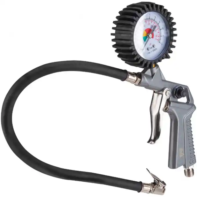 Plată securizată Pistol aer Cu Manometru Si Racord; Evotools 630044