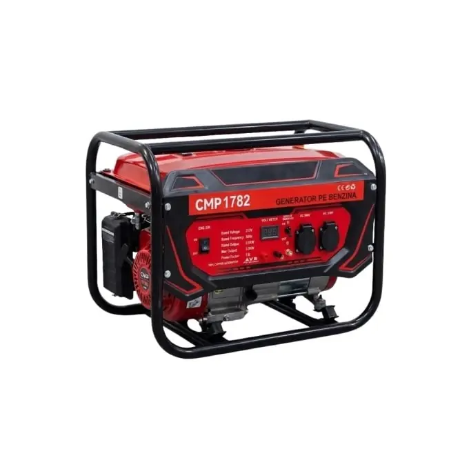 Cumpărături sigure *3000W* Generator de curent 3000w, rezervor 16l, Regulator Tensiune (AVR), pe benzina, motor 4 timpi Campion PROFESSIONAL CMP1782