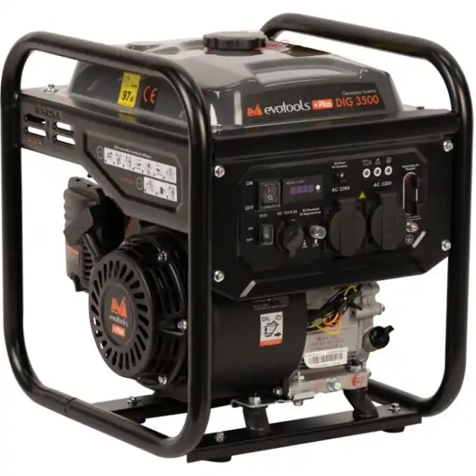 Reducere Generator de curent Invertor 3500W, silentios, 4 timpi, 3 ani garantie, Evotools Plus 683429