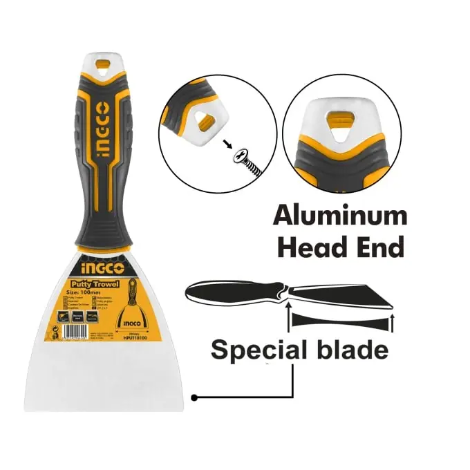 Livrare rapidă Spaclu Aluminiu Otel 100mm INGCO HPUT18100