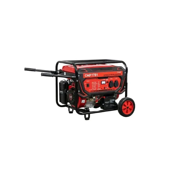 Livrare rapidă *PORNIRE ELECTRICA* Generator de curent 3000w, rezervor 16l, roti de transport, Regulator Tensiune (AVR), pe benzina 4 timpi Campion PROFESSIONAL CMP1781