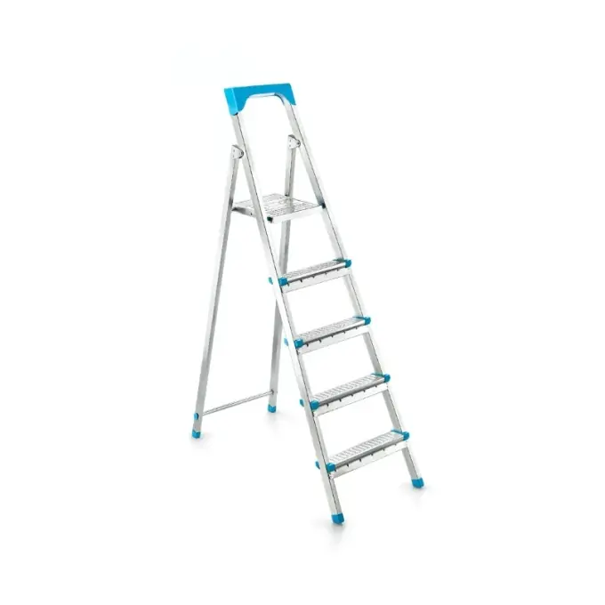 Scara otel 5 trepte, 4+1, 103cm, 120kg, 5,6kg, pliabila, Perilla 11004 Promoție