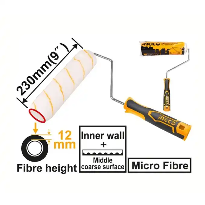 Nu rata Trafalet 230 mm cu fibra 12 mm, pentru interior/exterior, INGCO HRHT042301D