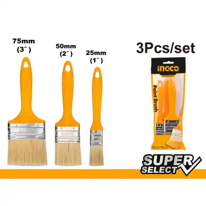 Cel mai vândut Pensula Super Select Set 3buc (nou) INGCO CHPTB7860301