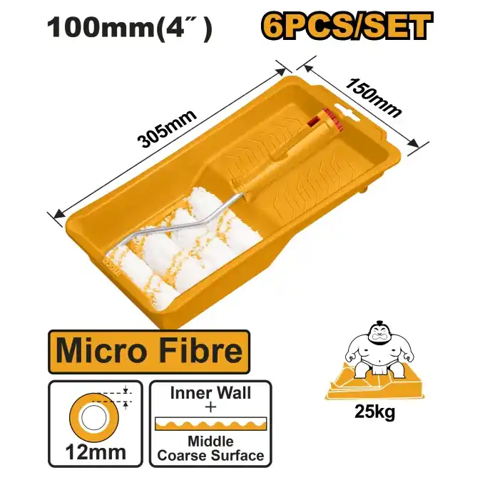 Plată sigură Trafalet 100mm cu Tava si 4 Rezerve INGCO HKTCB061004