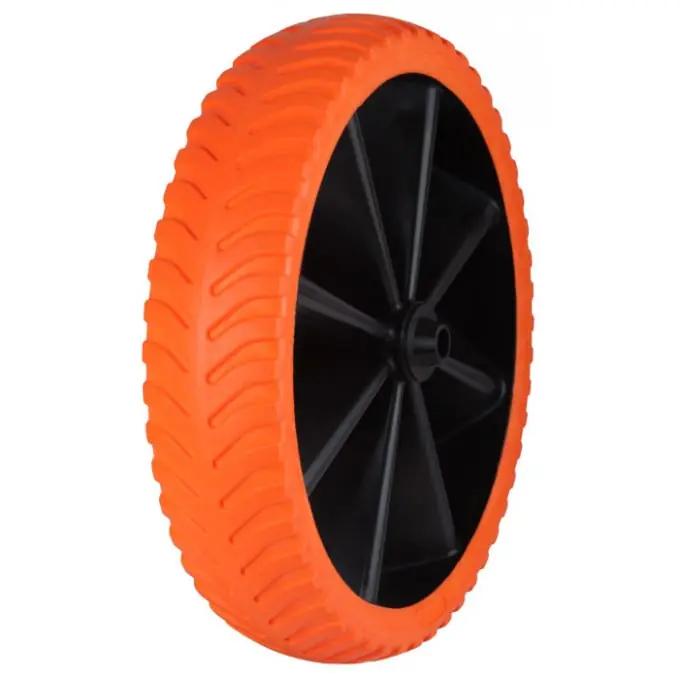 Cumpără online Roata Roaba Poliuretan Slim Cu Janta Plastic 4.00/1.00-12; 103 mm, Evotools 674923