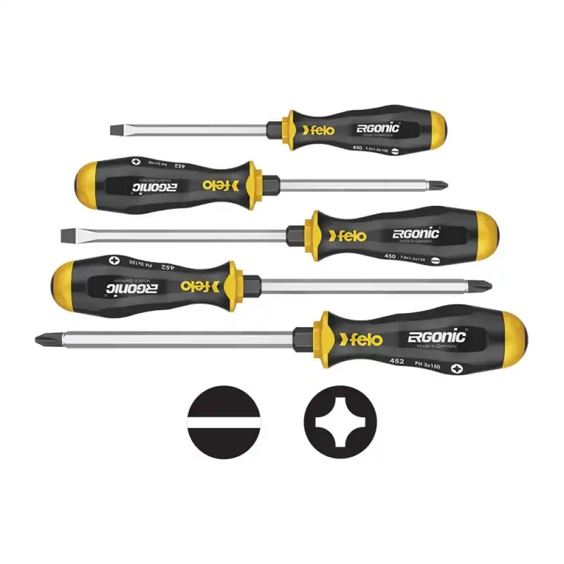 Doar azi Seturi de surubelnite Ergonic - lama cu profil hexagonal - seria 450